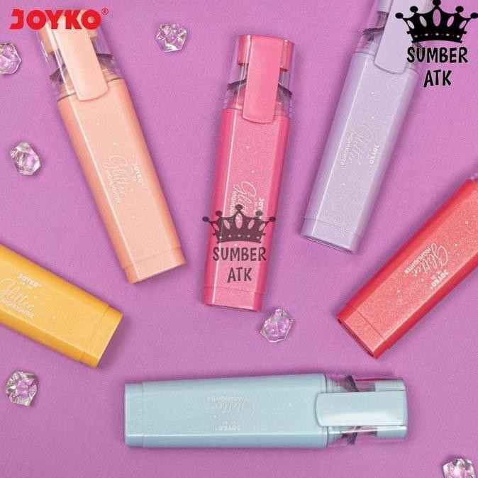 

Highlighter Penanda Berwarna Joyko Hl-86-6 Glitter Color 1 Set 6 Pcs New Stok