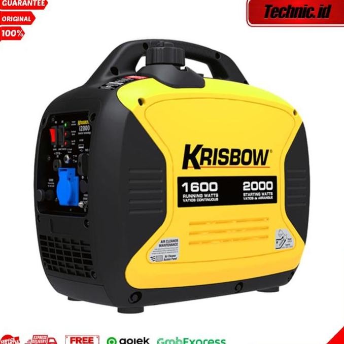 ready  Krisbow Genset Silent Bensin 2000w 1 Ph Krpi20 Generator Listrik
