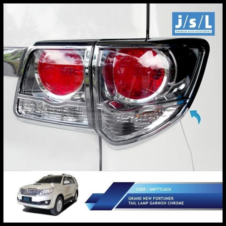 TERMURAH TOYOTA FORTUNER GARNISH LAMPU BELAKANG 2014 2015 JSL/TAIL LAMP GARNISH 