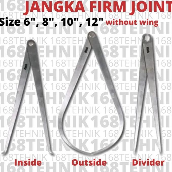 

Jangka Besi 10" Jangka Lurus Polos 10" Firm Joint Divider Caliper 10" New Stok