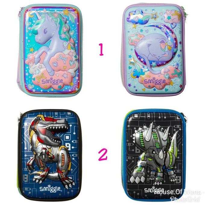 

Smiggle Illusion Triple Hardtop Pencil Case - Tempat Pensil Smiggle New Stok