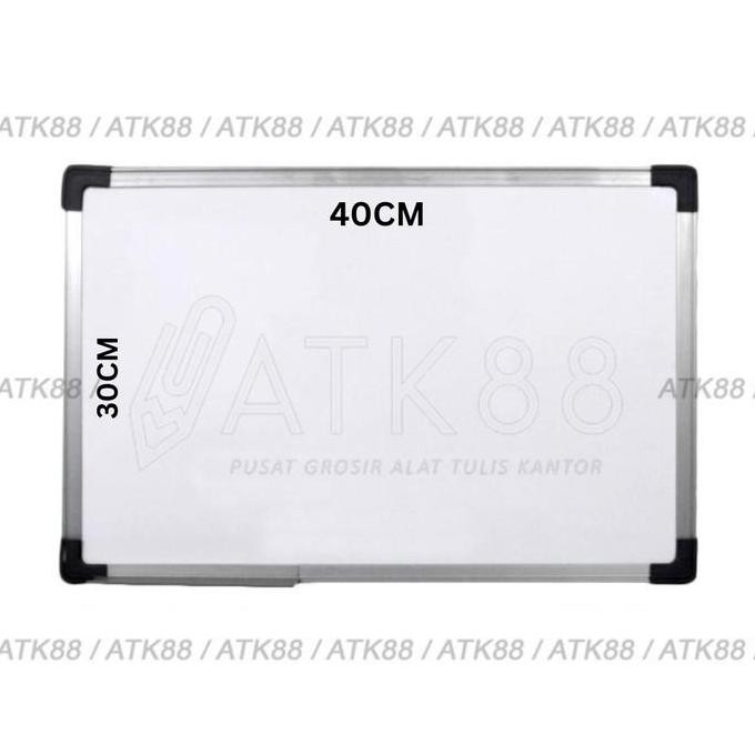 

Papan Tulis Magnetik Atk 88 / Whiteboard 30 X 40 Magnetic New Stok