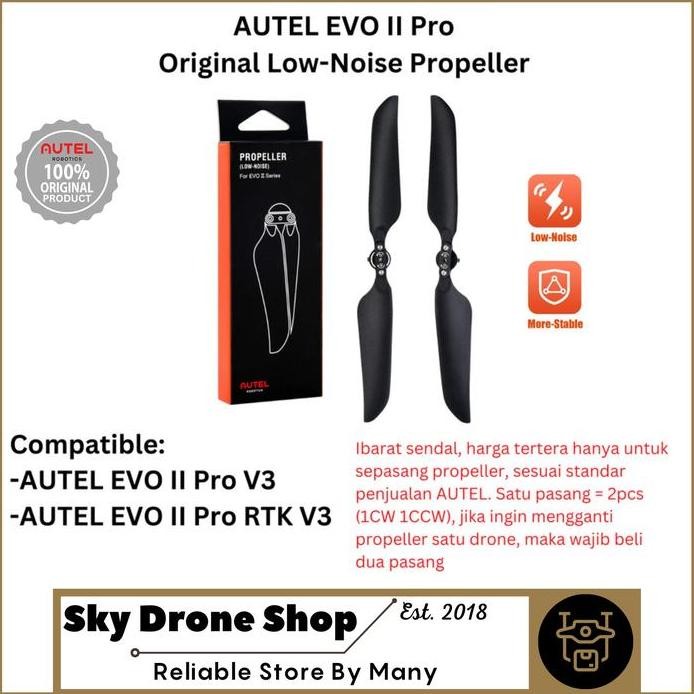 ready Propeller Baling-Baling AUTEL EVO 2 Pro Charger Baterai EVO II Series Autel EVO II Pro V3 EVO 