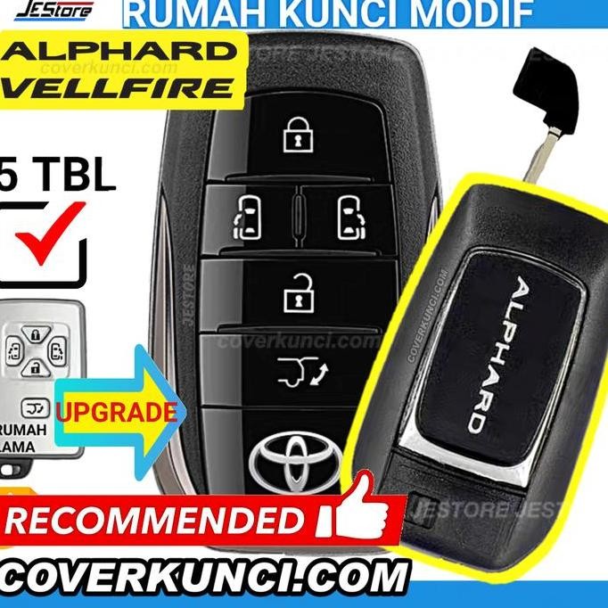 ALPHARD CASING KUNCI ALPHARD TOYOTA REMOTE KEY RUMAH KUNCI MODIF KUNCI murah