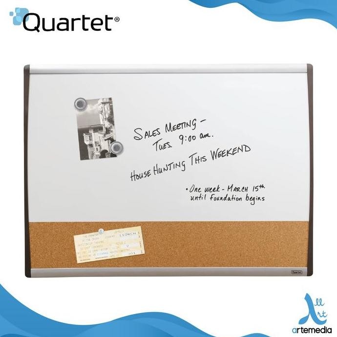 

Quartet Whiteboard - Arcframe Combi 17'X23' (43Cmx58Cm) New Stok