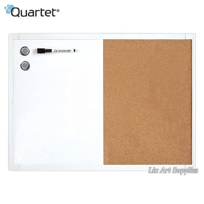 

Quartet White Frame Combination Board 43 X 58 Cm -Whiteboard Corkboard New Stok