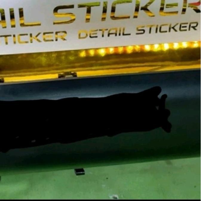 

Sticker Stiker Pet Gold Chrome Glossy Anolly 3001 lebar 60cm Meteran