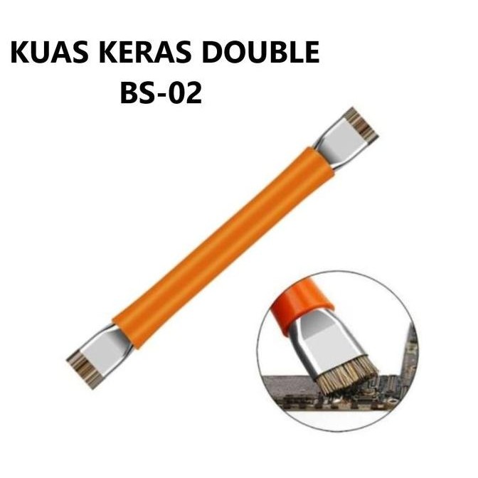 

ready !!! Kuas Double sikat alat pembersih Motherboard IC Dan Lem BS-02