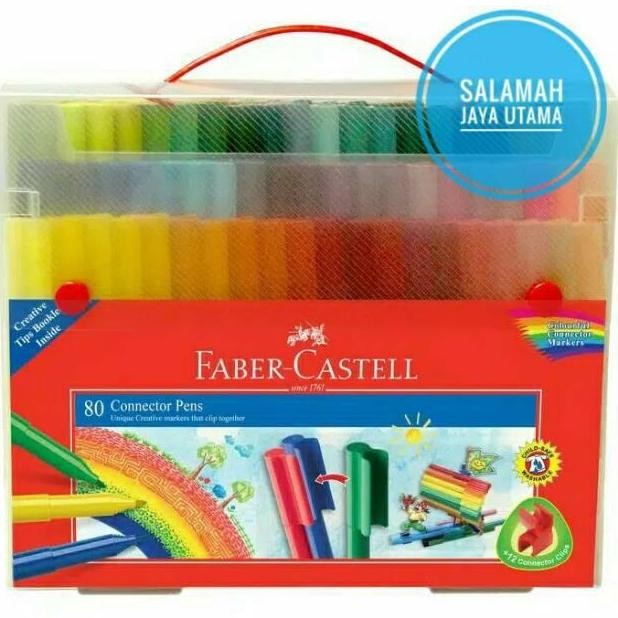 

Connector Pen 80 Warna Faber Castell Gift Set New Stok
