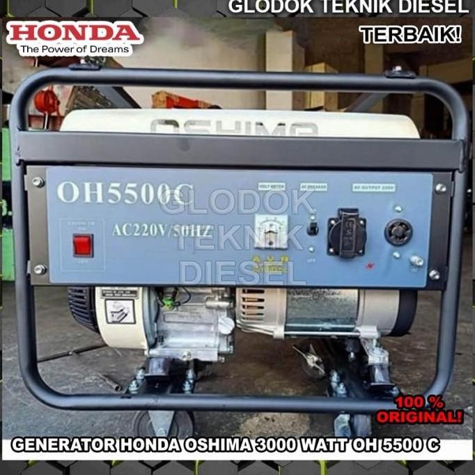 ready  Genset Honda Oshima OH 5500 C Generator 3000 Watt OH5500C ORIGINAL