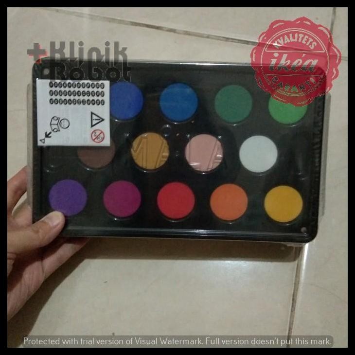 

GRATIS ONGKIR CAT AIR DG WADAH PLASTIK 14 WARNA MELUKIS FREE 2 KUAS !!