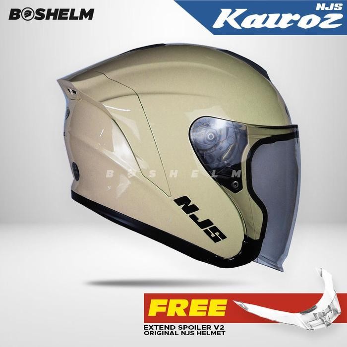 Mos Helm Njs Kairoz Solid Helm Half Face Sni