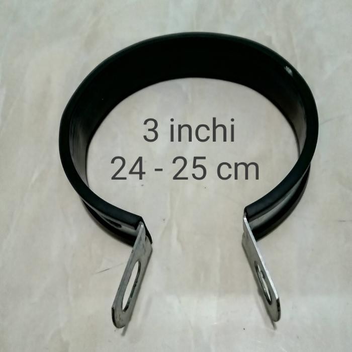 Mos Klem Bracket Gantungan Knalpot Racing Plat Tebal Ada 3 Ukuran