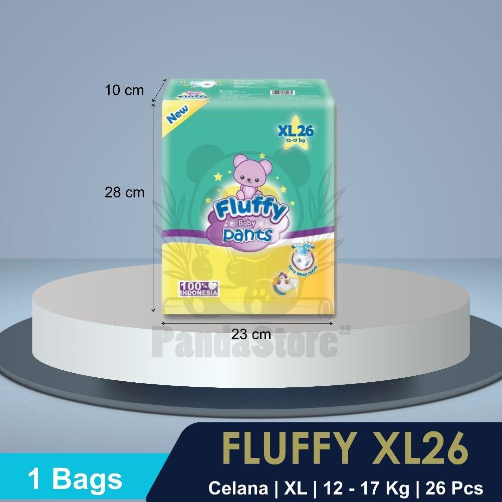 Wajib Miliki [ 1 Ball ] Popok Bayi Fluffy Xl26  | Fluffy Pampers  Daya Serap Tinggi | Ekonomis & Nya
