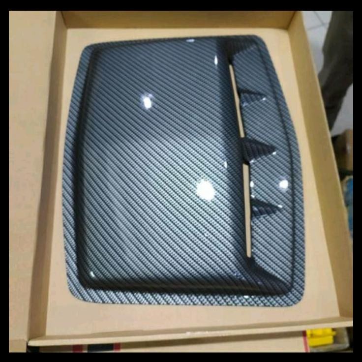 GRATIS ONGKIR SIDE AIR FLOW KAP MESIN MINI UNIVERSAL CARBON VIOS GEN 2/3/4/ 