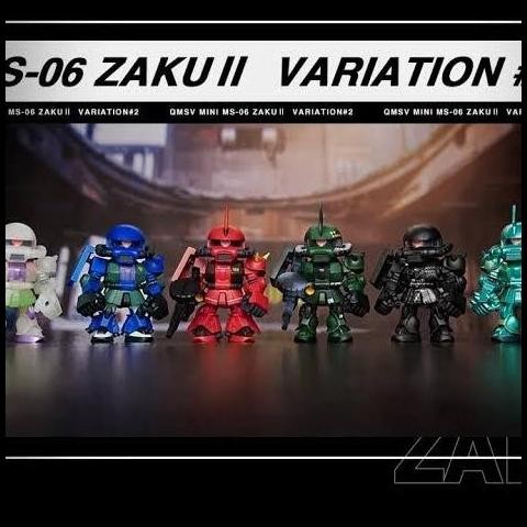 QMSV Mini MS-06 Gundam Zaku II Variation 2 | Blindbox Bandai