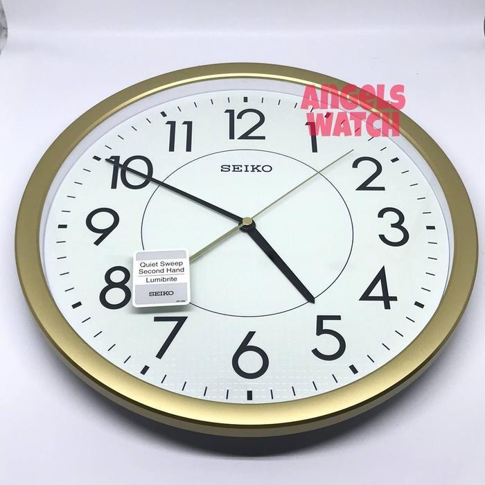 Jam Dinding Seiko Qxa629 Glow In The Dark Sweep Movement