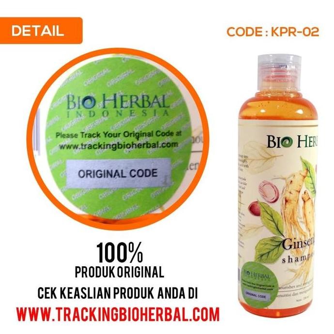 PAKET Bio Herbal Ginseng Shampoo & Hair Tonic ORIGINAL Anti-dandruff AS
