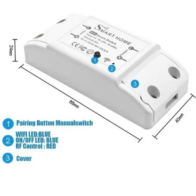 Wifi OnOff Smart Switch Smart Breaker Wireless Switch Smart Home DiM