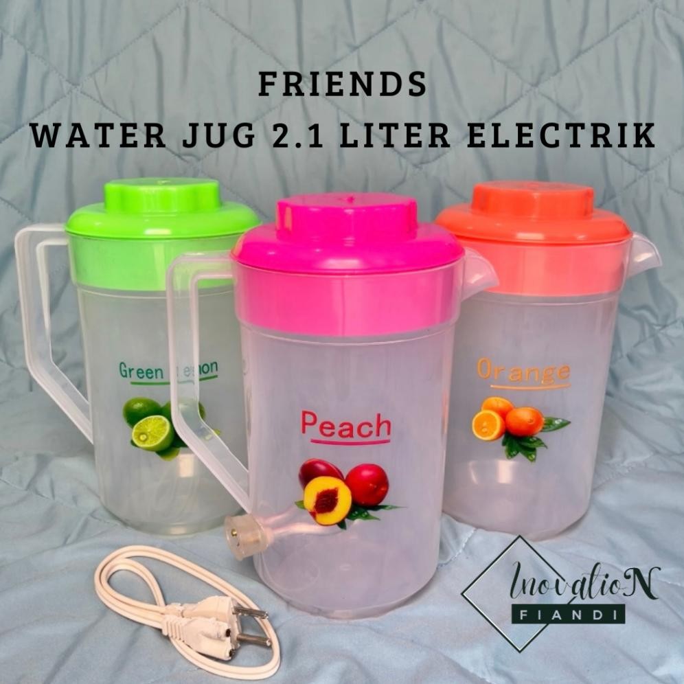 TEKO LISTRIK PLASTIK FRIENDS 2,1 L / MUG LISTRIK 2,1 L SNI (listrik) DiM