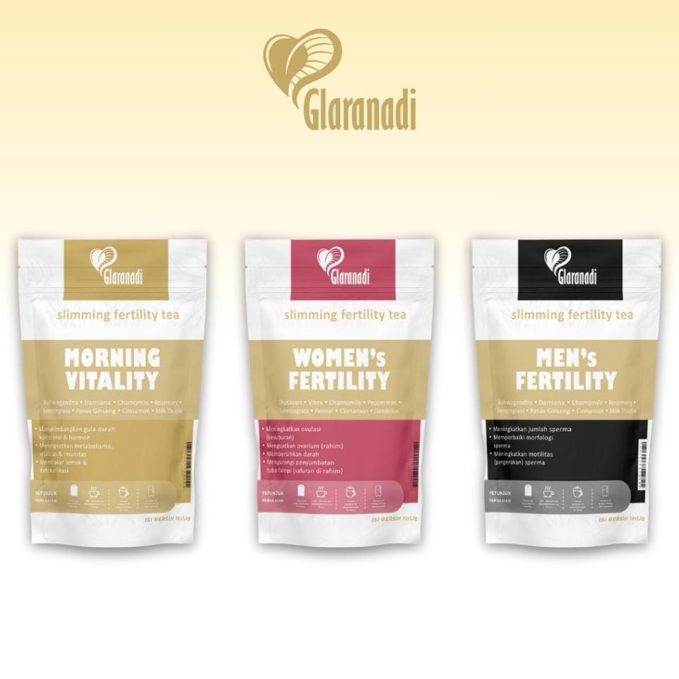 

Glaranadi Teh Bunga Program Hamil Promil Suami Istri Slimming Fertility Shatavari