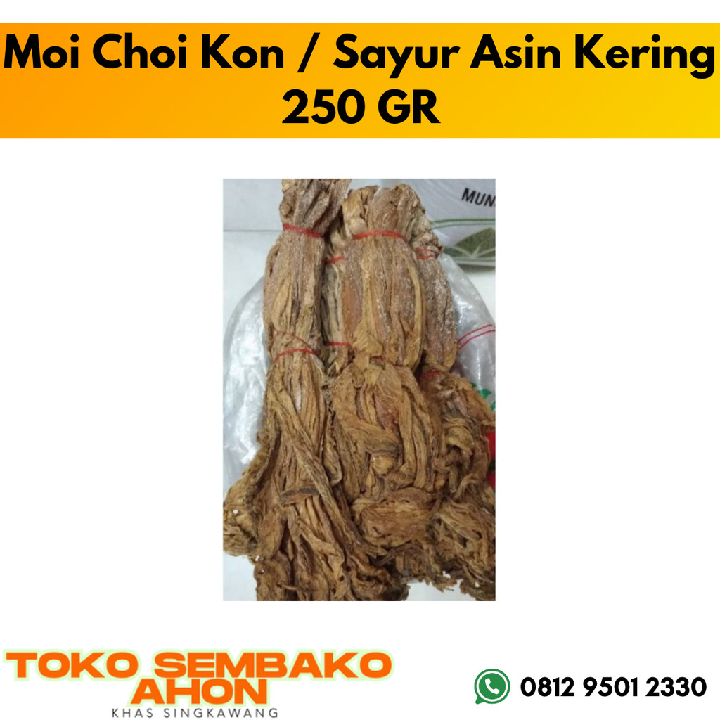 

Moi Choi Kon / Sayur Asin Kering 250 Gram | Preserved Vegetable Kalimantan