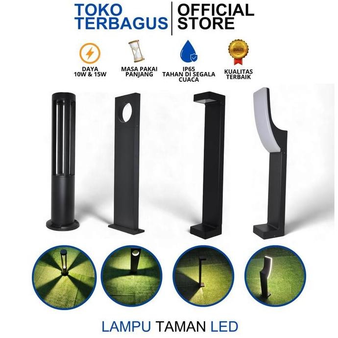 Cod Lampu Taman Minimalis Pilar Pagar Standing Dekorasi Rumput Outdoor