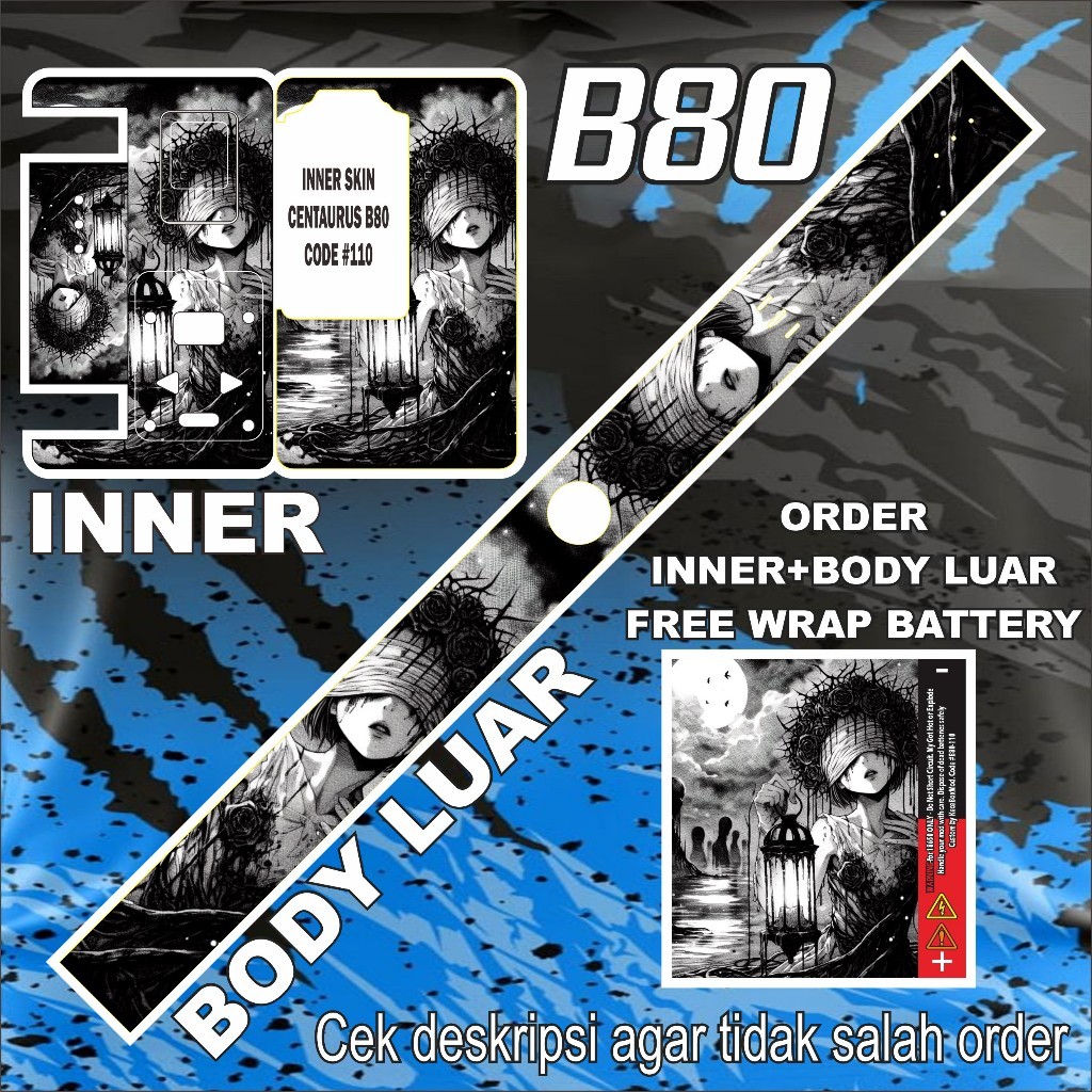 

Get2pcs Stiker B80 110 Garskin Casing Motif Dan Bisa Custom Bayar Ditempat