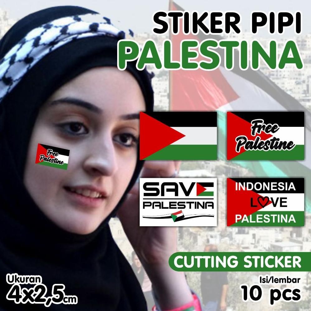 

Rq-56 Tempelan Pipi Palestine- Sticker Pipi Palestina - Sticker Palestine Pipi