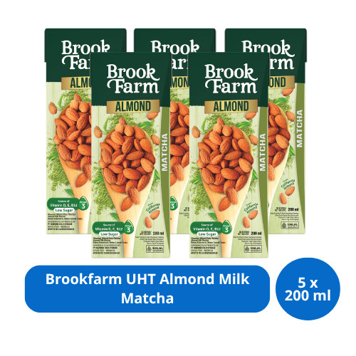 

Brookfarm UHT Almond Milk Matcha 200ml x 5 pcs