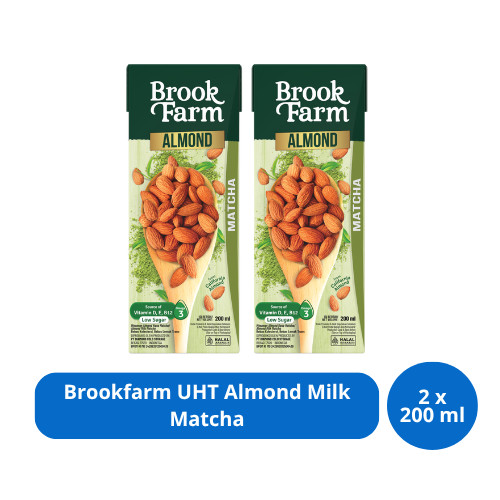 

Brookfarm UHT Almond Milk Matcha 200ml x 2 pcs