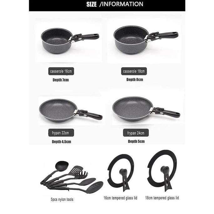Promo Idealife Cookware Set / Panci Set (Il-22A)
