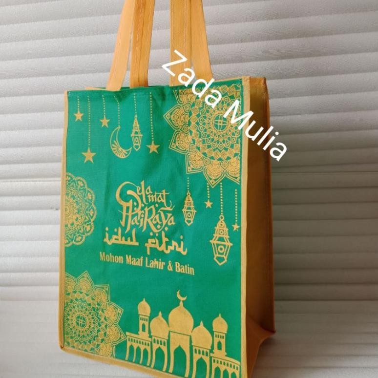 

et-98 gs-56 12 Pcs Tas Parcel Lebaran Besar Ukuran 30x15x40 Cm, Hampers Hari Raya Idul Fitri Goodie Bag Lebaran Sale Premium