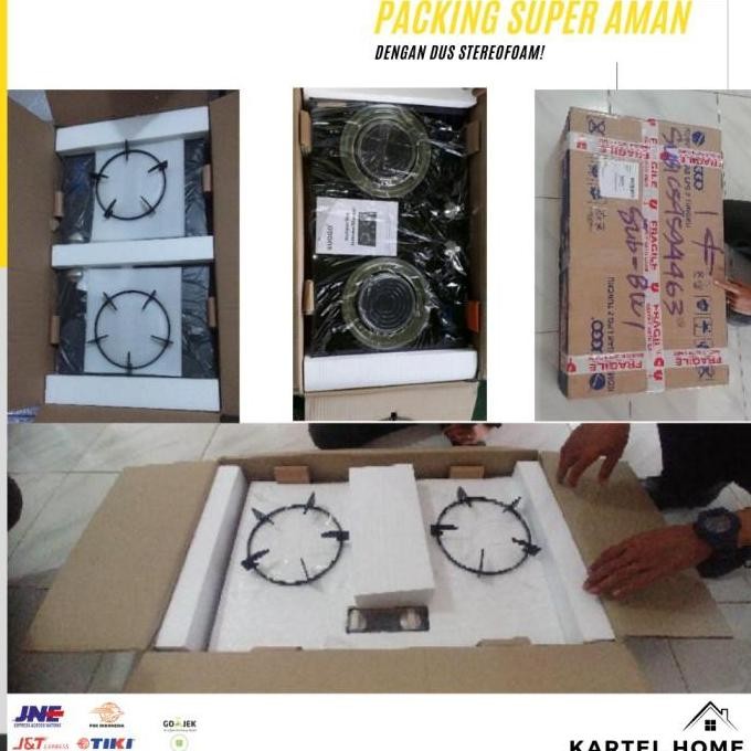 Promo Kompor Gas Suggo Tanam 2 Tungku Kompor Gas Kaca Sni