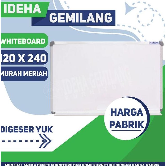 

Whiteboard 120 X 240 New Stok