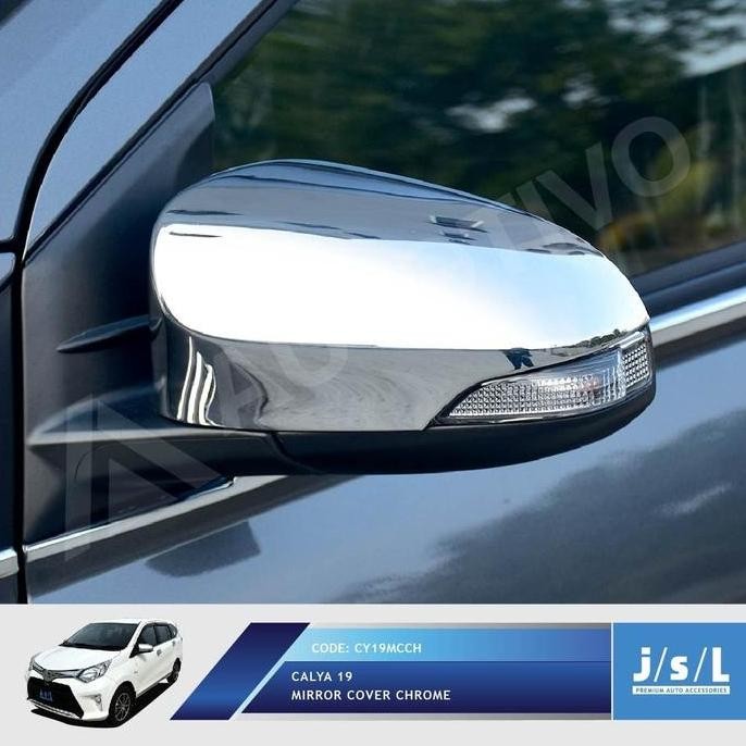 JSL Cover Spion Chrome Calya Sigra 2019 Tutup Spion Mobil Elegan