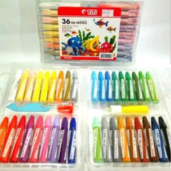 

crayon 36 warna merk Titi crayon titi 36 warna satu set anti toxic crayon anak anak pastel krayon 36 warna