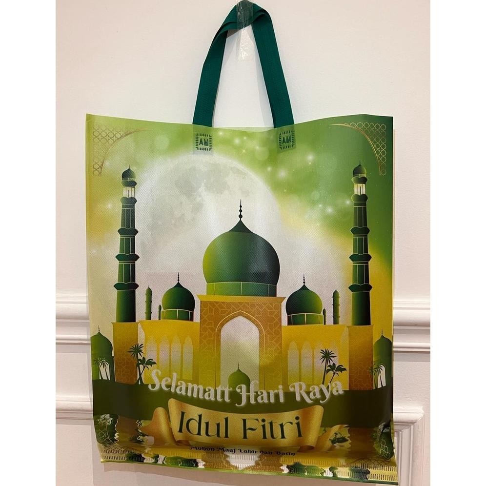 

TGC-1924 RHH-1823 (ISI 12pcs) GOODIE BAG LAMINASI LEBARAN TAS HAMPERS IDUL FITRI/ TAS SPUNBOND FULL COLOUR Sale Termurah