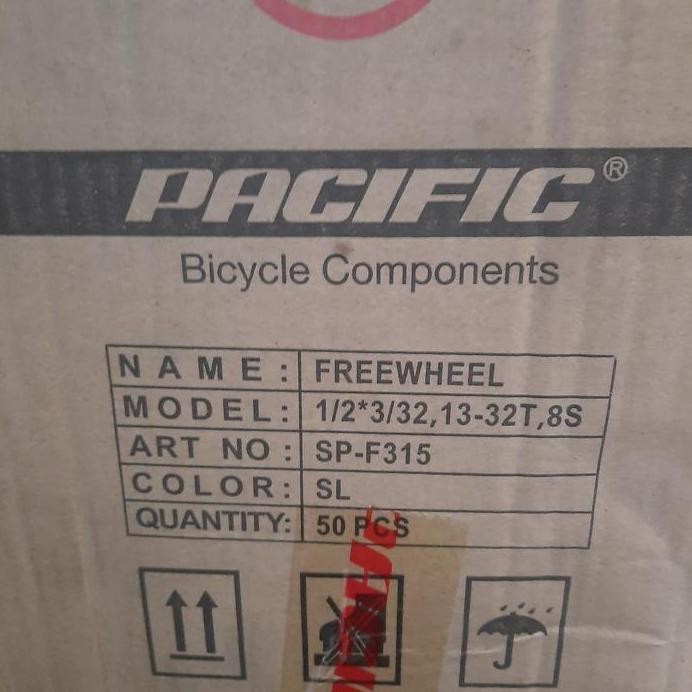 Free Wheel Sprocket Sproket Gir Belakang Sepeda 8 Speed PACIFIC ULIR murah