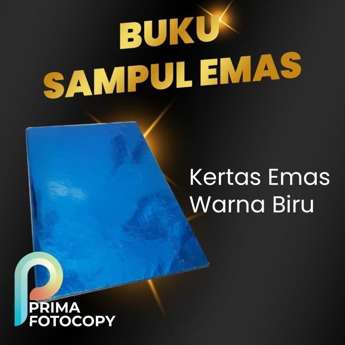 

Sampul Buku Kertas Marmer Emas Warna Biru | SIDU CAMPUS OAKEY 1pcs