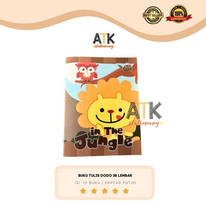 

Buku Tulis Dodo 38 Lembar Murah Kertas Putih Tebal Atk
