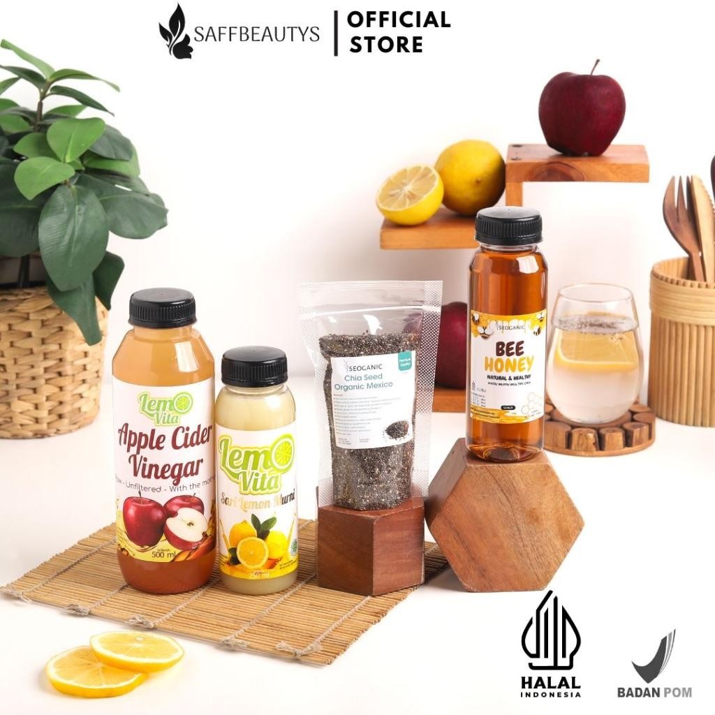 

Lm Paket Diet Lemon Chia Seed 100Gr & Lemovita 250Ml Madu Multiflora 250Ml & Cuka Apel 500Ml