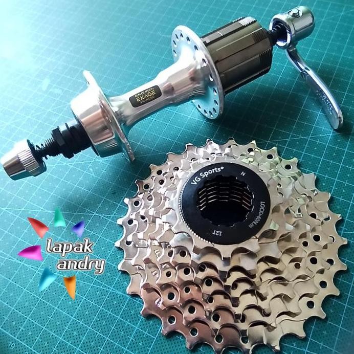 Freehub 36H Shimano 7 Speed Exage Japan QR Rear Only + Sprocket 12-28T murah