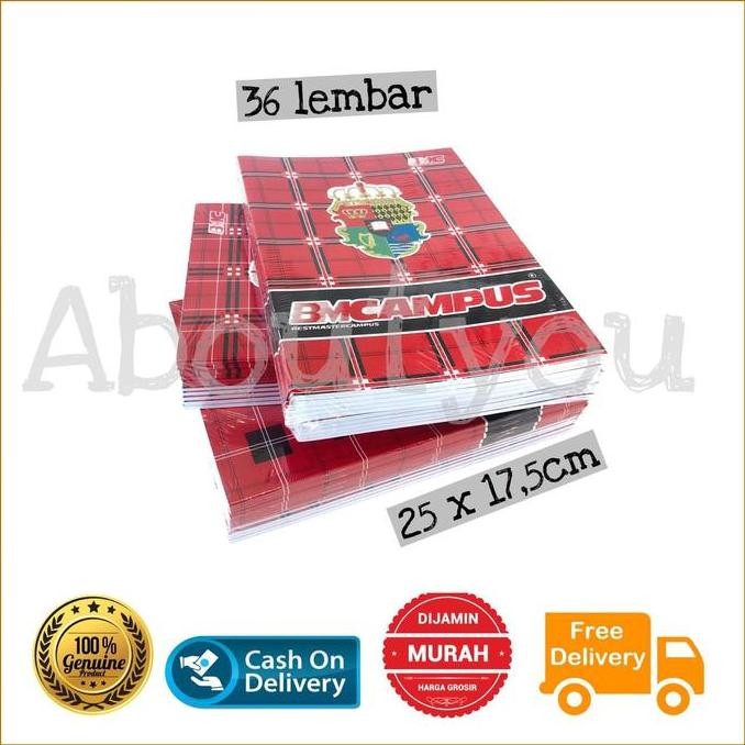 

GROSIR 10 BUKU tulis besar BM campus boxy 36 lembar premium quality murah 1 pack Aboutyou Sekolah Kantor Paper Stationery