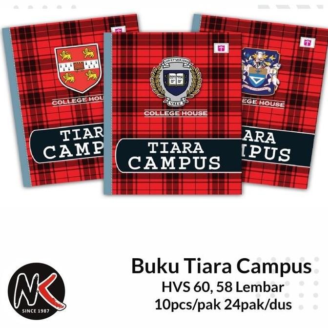 

Buku Tulis Campus Tiara Kwarto 58 Lembar (1 Pak)