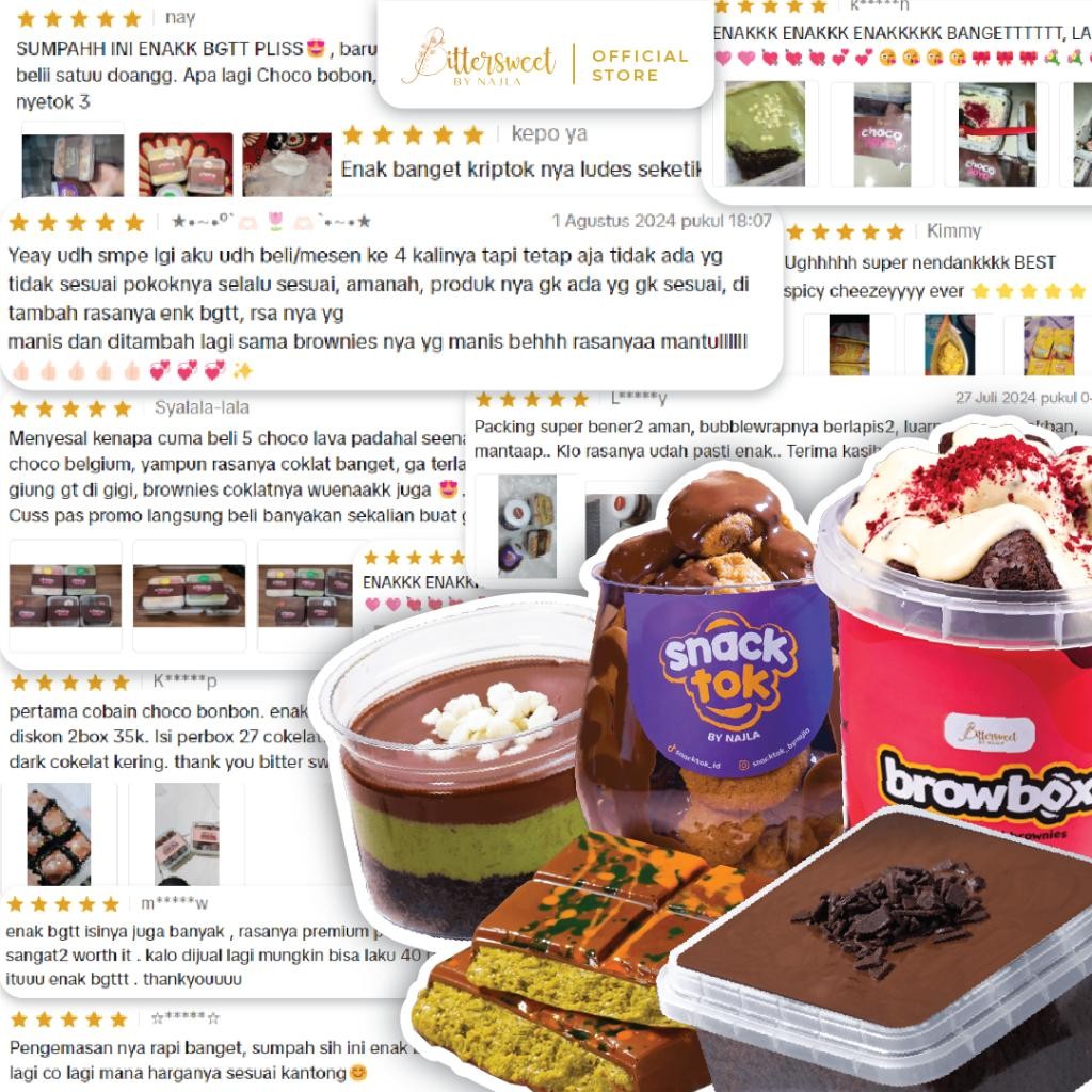 

Lm ( Bayar 2 Dapat 4 ) 2 Snacktok ( Nutella + Cheese ) Free Snacktok Matcha + Choco Bonbon [ Best Price ]