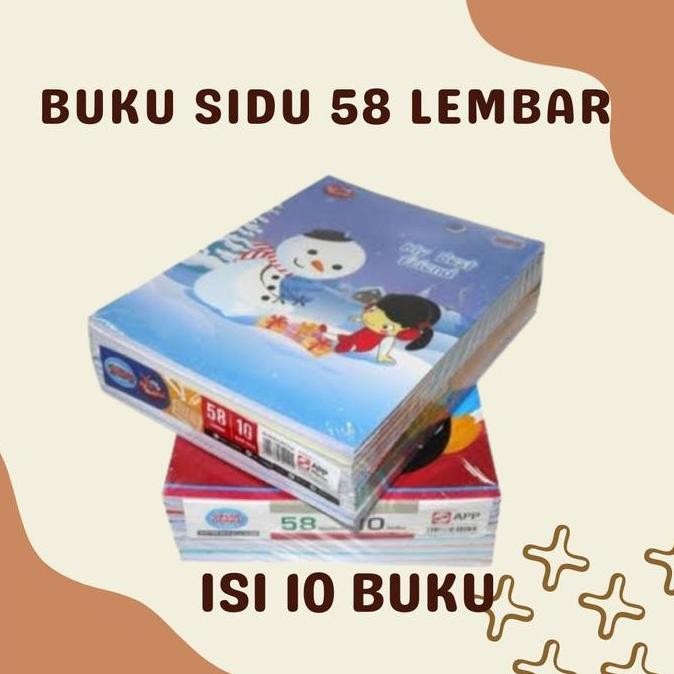 

( isi 10 Buku ) BUKU SIDU 58 LEMBAR / Buku Tulis Sidu Berkualitas
