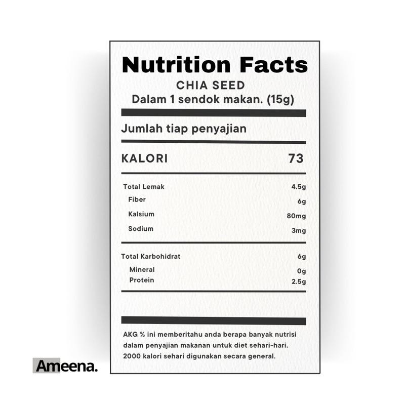 

Lm Chia Seed Organic Mexico Premium Quality 100Gr