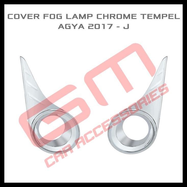 GRATIS ONGKIR COVER FOG LAMP CHROME TEMPEL AGYA 2017 