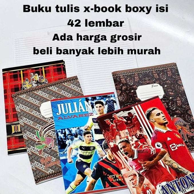 

UF Buku Tulis X-Book BOXY/Besar/Panjang 42 Lembar (10bk)/Buku Catatan/Buku Kertas Paper Stationery/Bigboss